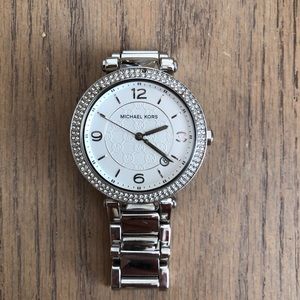 Michael Kors Silver Diamond Watch